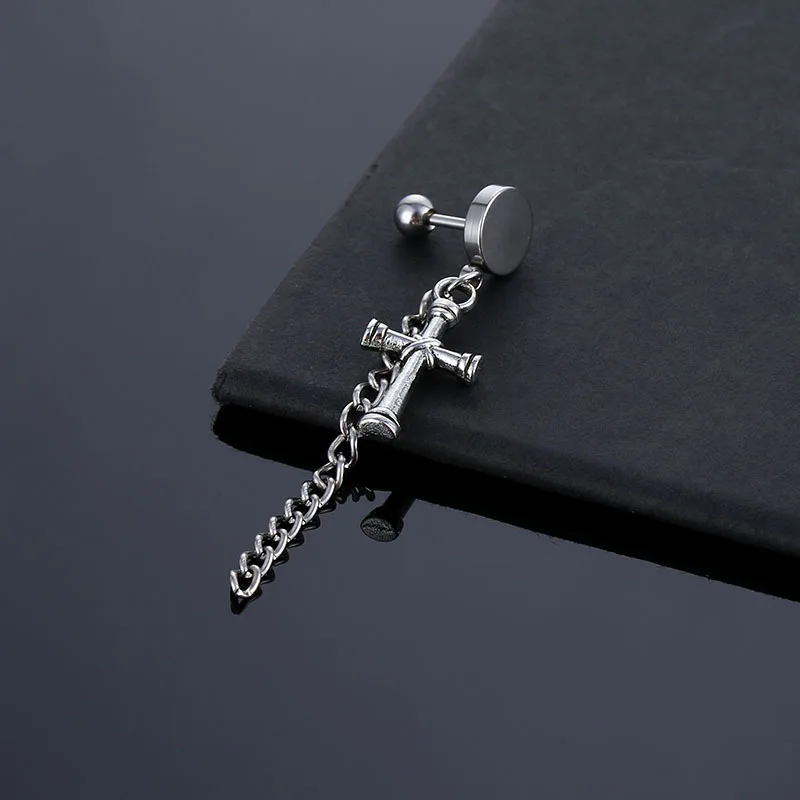 Женские серьги-гвоздики из серебра 2022 пробы, с подвеской 
Женские серьги-гвоздики из серебра 2022 пробы, с подвеской