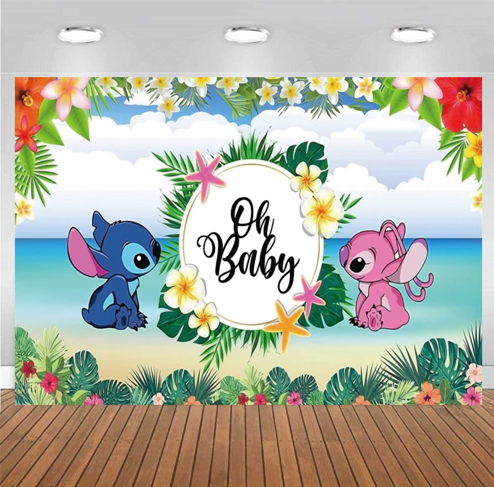Lilo & Stitch Backdrop Oh Baby Happy Birthday Party Newborn Baby Shower Wall Photography Background Photocall Photo Banner
Lilo & Stitch Backdrop Oh Baby Happy Birthday Party Newborn Baby Shower Wall Photography Background Photocall Photo Banner