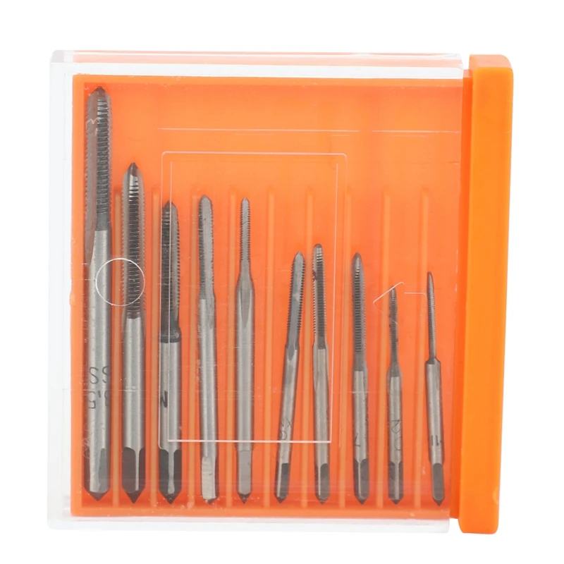 10Pcs HSS M1 M1.2 M1.4 M1.6 M1.7 M1.8 M2 M2.5 M3 M3.5 Mini Tap Drill Bit Machine Metric Thread Tap Set Screw Tap
10Pcs HSS M1 M1.2 M1.4 M1.6 M1.7 M1.8 M2 M2.5 M3 M3.5 Mini Tap Drill Bit Machine Metric Thread Tap Set Screw Tap
