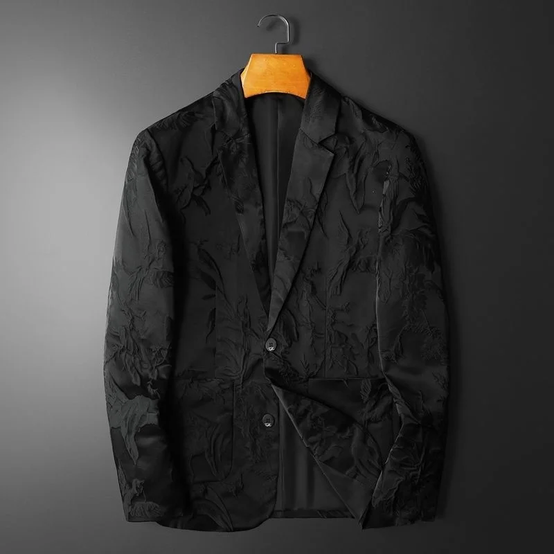 Casual Trendy Jacquard Suit Jacket Men Chaqueta Hombre Formal Prom Blazers For Men British Style Blazer Hombre Business Blazer
Casual Trendy Jacquard Suit Jacket Men Chaqueta Hombre Formal Prom Blazers For Men British Style Blazer Hombre Business Blazer