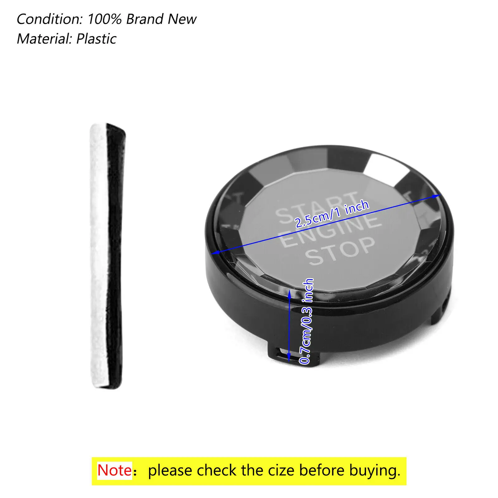 Cover Start Stop Switch Button 1pcs ABS Accessory Lightweight High Quality Useful
Cover Start Stop Switch Button 1pcs ABS Accessory Lightweight High Quality Useful