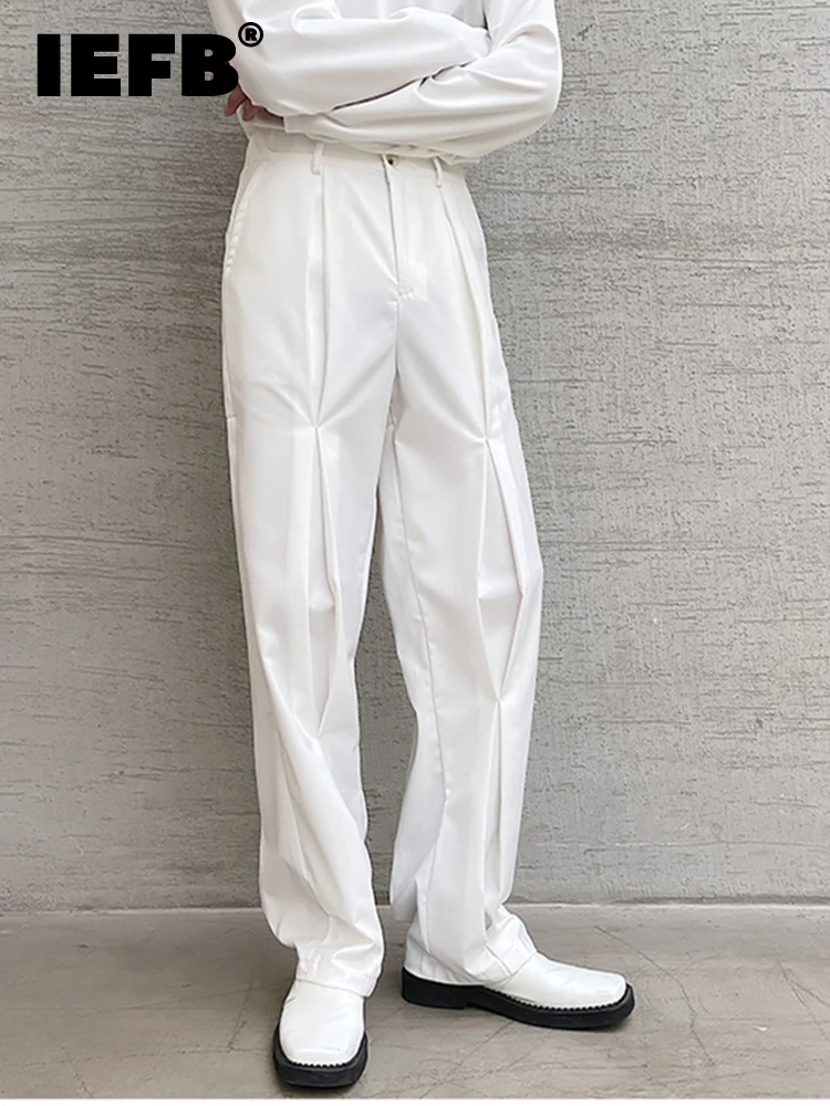 IEFB Pleated Design Multi-layered Side Elasticated Trousers 2022 New Japanese Streetwear Chic Trendy White Suit Pants 9A1128
IEFB Pleated Design Multi-layered Side Elasticated Trousers 2022 New Japanese Streetwear Chic Trendy White Suit Pants 9A1128