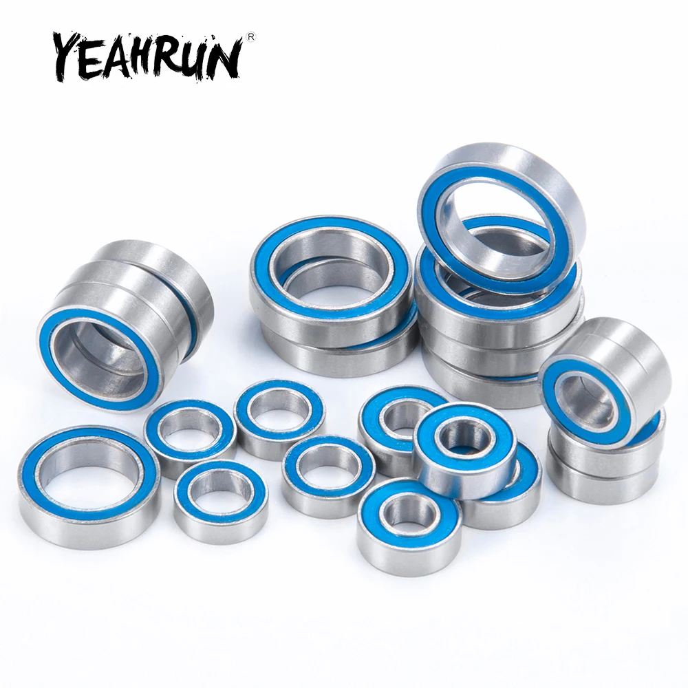 Набор синих резиновых герметичных подшипников YEAHRUN 22 шт. для Losi 1/10 высокопрочные