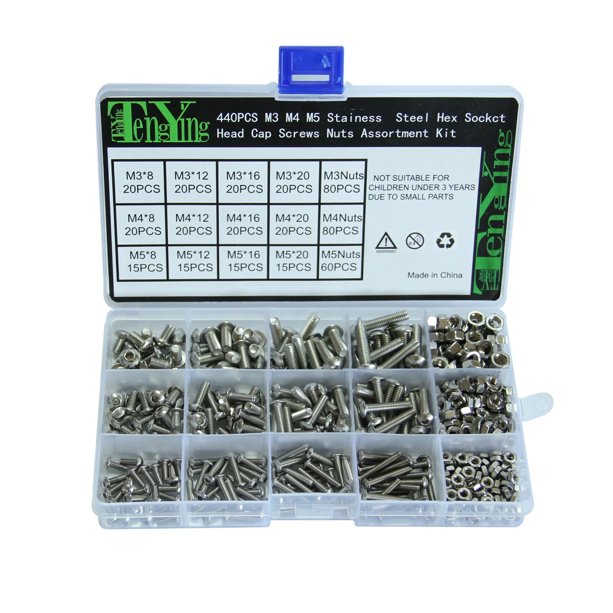 440 шт. винты с метрической головкой, болты из нержавеющей стали, круглые шестигранные гайки
440 шт. винты с метрической головкой, болты из нержавеющей стали, круглые шестигранные гайки