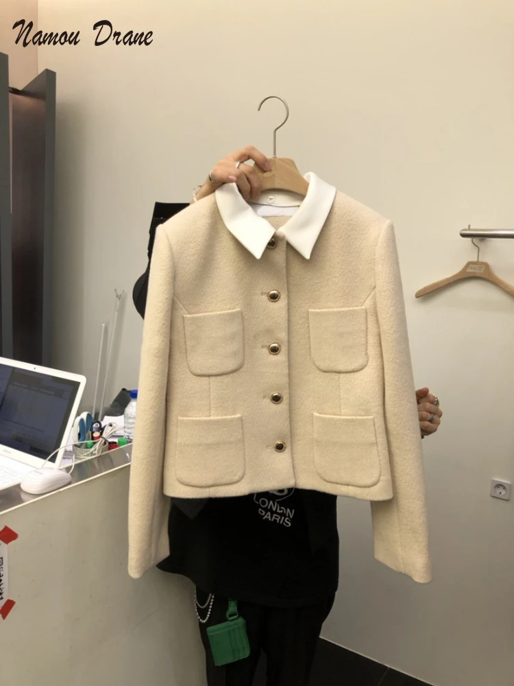 Namou Drane 2022 Spring New Fashion Western Style Lapel Long-sleeved Buttoned Temperament Jacket Coat Women's Top
Namou Drane 2022 Spring New Fashion Western Style Lapel Long-sleeved Buttoned Temperament Jacket Coat Women's Top