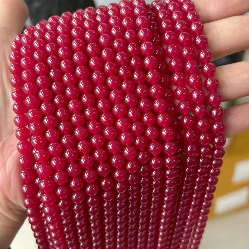 4/6/8/10/12mmNatural Ruby Stone Smooth Round Loose Beads For Making Jewelry DIY Necklace Bracelet
4/6/8/10/12mmNatural Ruby Stone Smooth Round Loose Beads For Making Jewelry DIY Necklace Bracelet