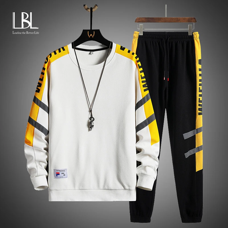 Men Tracksuit Set Spring Autumn Print Pullover Sweatshirts Sporting Sets Men's Tracksuits Two Piece Sweatshirts+Pants 2pcs Sets 
Men Tracksuit Set Spring Autumn Print Pullover Sweatshirts Sporting Sets Men's Tracksuits Two Piece Sweatshirts+Pants 2pcs Sets