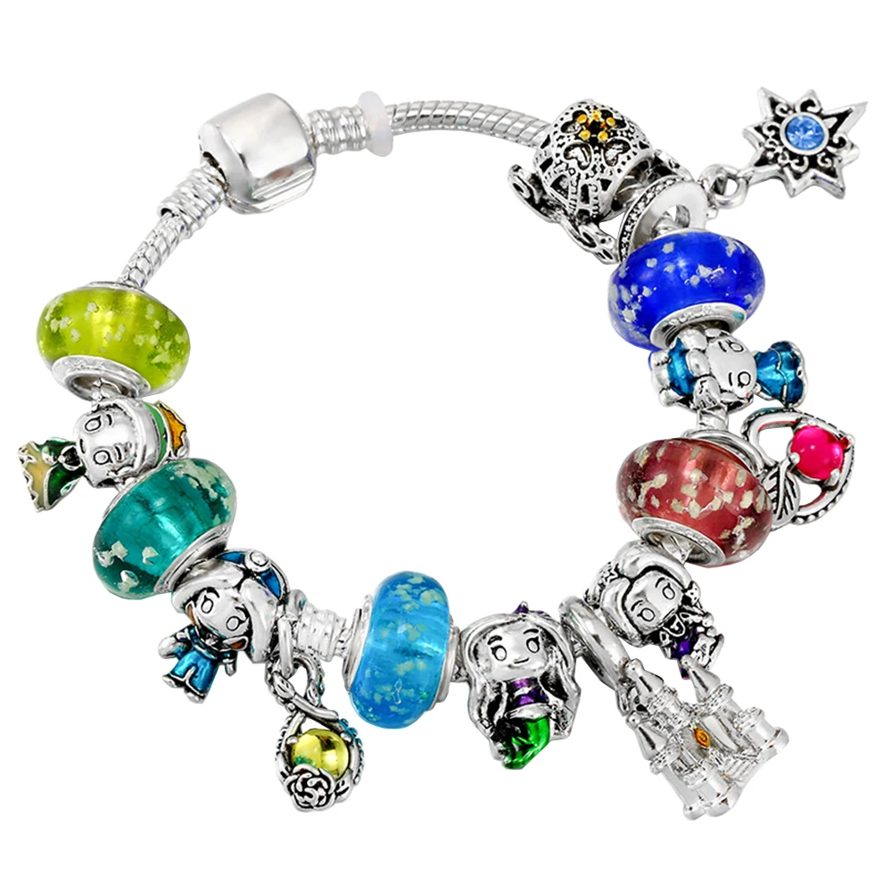 New S925 Princess Glass Bead Snake Bracelet Set Fit for Pandora Original Styling Link Making Fashion Jewelry for Women Gifts
New S925 Princess Glass Bead Snake Bracelet Set Fit for Pandora Original Styling Link Making Fashion Jewelry for Women Gifts