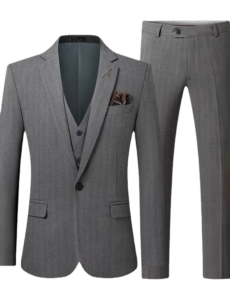 ( Blazer + Vest + Pants ) Men's High Quality Business Blazers / Best Wedding Groom's Wedding Dress Three-piece Suit /Man Tuxedo
( Blazer + Vest + Pants ) Men's High Quality Business Blazers / Best Wedding Groom's Wedding Dress Three-piece Suit /Man Tuxedo