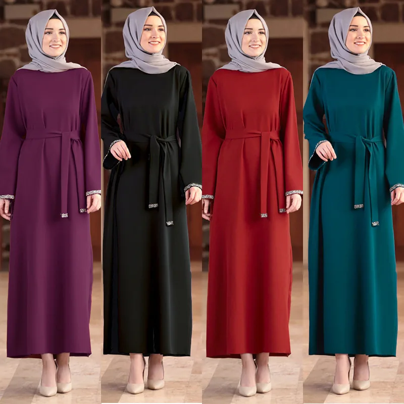 Muslim Fashion Hijab Dubai Abaya Long Dresses Women with Sashes Islam Clothing Abaya African Dresses for Women Musulman Djellaba
Muslim Fashion Hijab Dubai Abaya Long Dresses Women with Sashes Islam Clothing Abaya African Dresses for Women Musulman Djellaba