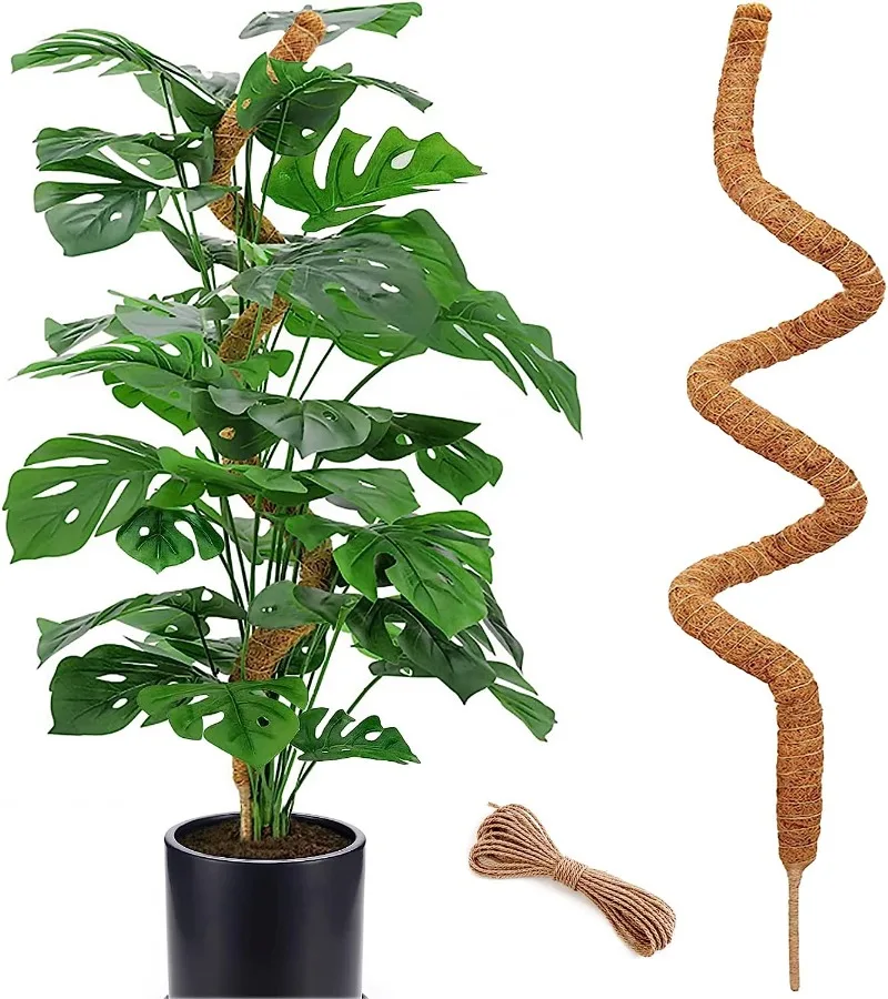 

Moss Pole for Monstera, Tall Bendable Moss Poles for Climbing Indoor, , Coco Coir Plant Support Stakes for Potted Plants, Pothos