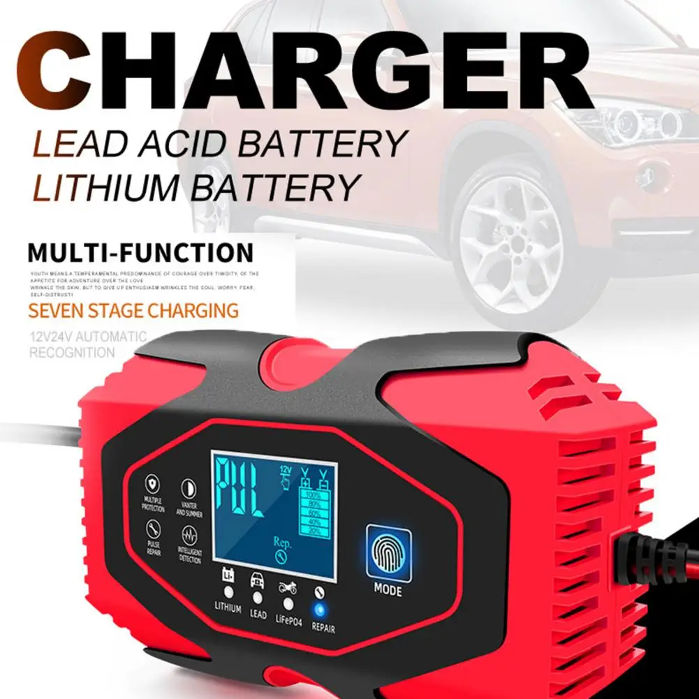 Battery Charger Maintainer Precise Digital Display Corrosion-resistant 12V 24V Auto Moto Lead Acid Smart Charger for Car
Battery Charger Maintainer Precise Digital Display Corrosion-resistant 12V 24V Auto Moto Lead Acid Smart Charger for Car