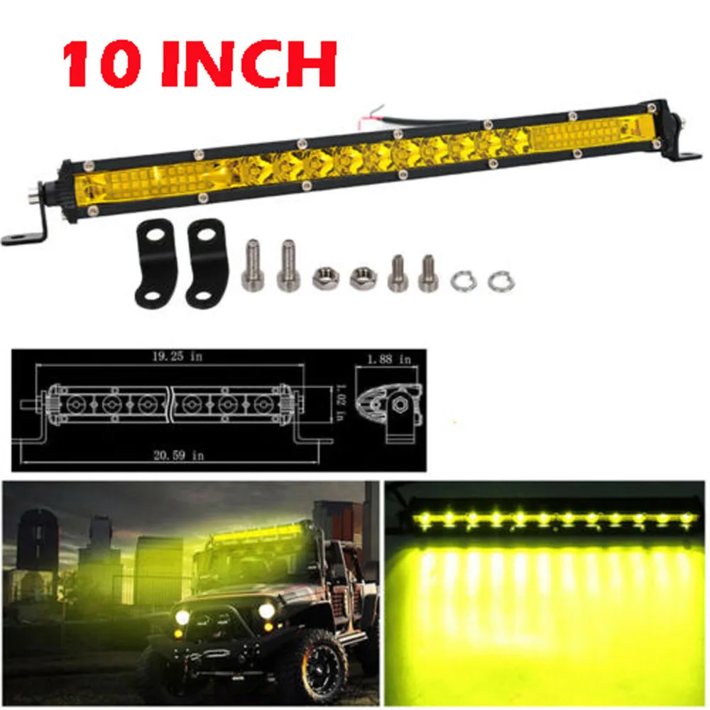 1pc 78W Light Bar Ultra-Thin 26 LED Lights Bar W/ Screw Yellow 10 Inches DC 12V 24V Combo Spot Beam Waterproof For ATV Car Lamps
1pc 78W Light Bar Ultra-Thin 26 LED Lights Bar W/ Screw Yellow 10 Inches DC 12V 24V Combo Spot Beam Waterproof For ATV Car Lamps