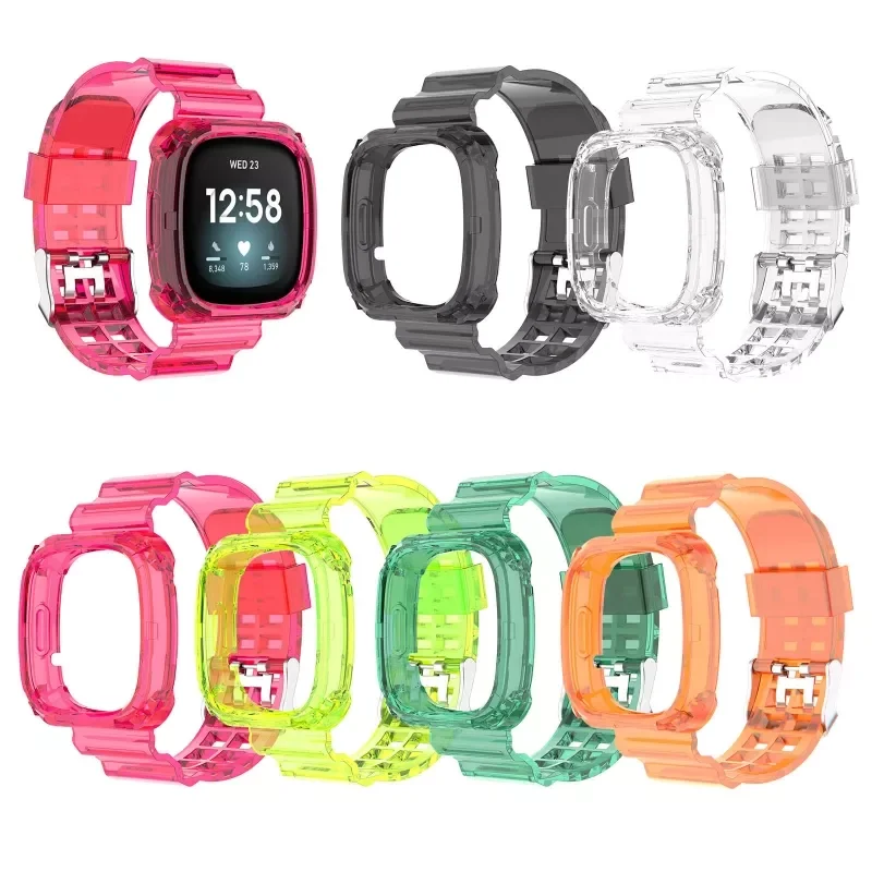 Силиконовый прозрачный спортивный ремешок для наручных часов Fitbit Versa3/Sense Watch
Силиконовый прозрачный спортивный ремешок для наручных часов Fitbit Versa3/Sense Watch