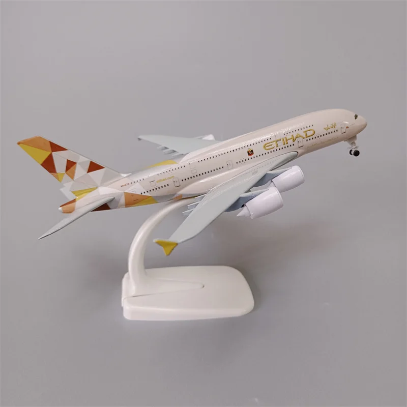 20cm Air ETIHAD Airbus 380 A380 Airlines Airplane Model Diecast Air Plane Model Alloy Metal Aircraft w Wheels Landing Gears
20cm Air ETIHAD Airbus 380 A380 Airlines Airplane Model Diecast Air Plane Model Alloy Metal Aircraft w Wheels Landing Gears