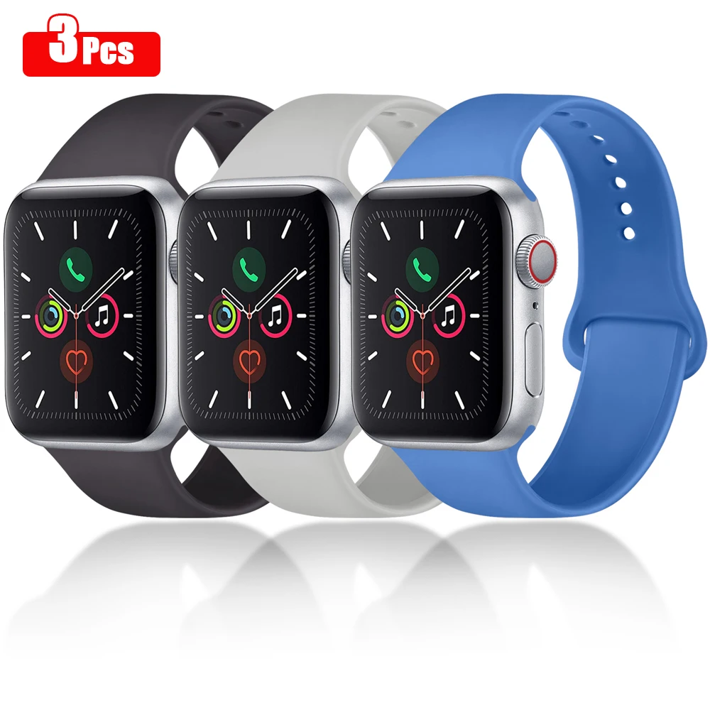 Ремешок силиконовый для Apple Watch band 40 мм 44 мм 45 мм 41 мм 38 мм 42 мм 44 мм, браслет для iWatch Series 2 3 4 5 6 7, 3 шт.
Ремешок силиконовый для Apple Watch band 40 мм 44 мм 45 мм 41 мм 38 мм 42 мм 44 мм, браслет для iWatch Series 2 3 4 5 6 7, 3 шт.