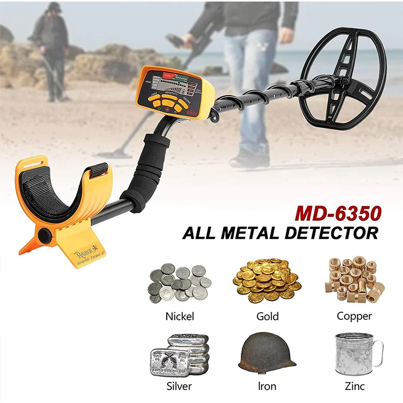

MD-6350 Underground Metal Detector Gold Digger Treasure Hunter MD6350 Professional Detecting Equipment two year warranty