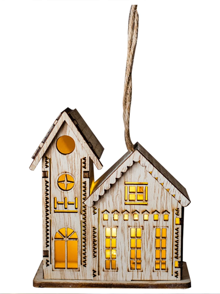 Christmas Tree Hanging Decorations Snow View Cabin with Lights Glowing Night Lights Decoration Hanging Decoration Window
Christmas Tree Hanging Decorations Snow View Cabin with Lights Glowing Night Lights Decoration Hanging Decoration Window