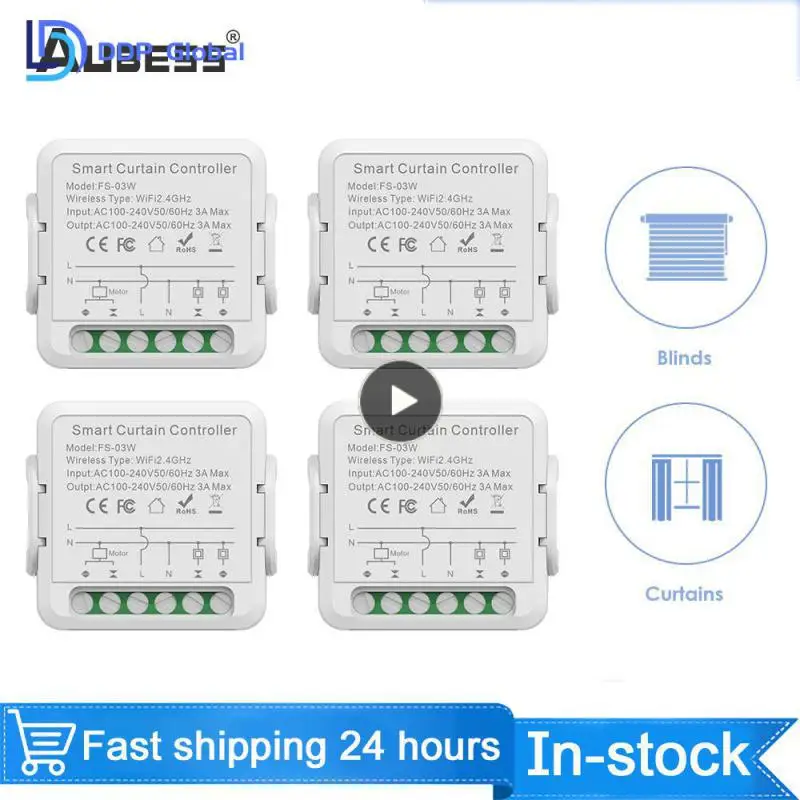 WiFi Blinds Curtain Switch App Remote Control For Electric Roller Shutter Sunscreen Tuya Smart Life Google Home Alexa Smart Home
WiFi Blinds Curtain Switch App Remote Control For Electric Roller Shutter Sunscreen Tuya Smart Life Google Home Alexa Smart Home