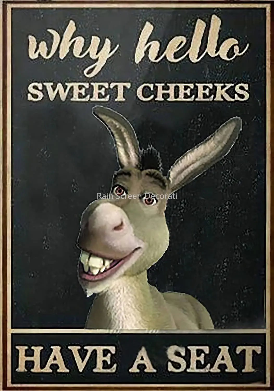 Why Hello sweet cheeks Have a seat,donkey sign,Cute Donkey Plaque - Add a touch of charm to your home or office,animal lovers
Why Hello sweet cheeks Have a seat,donkey sign,Cute Donkey Plaque - Add a touch of charm to your home or office,animal lovers