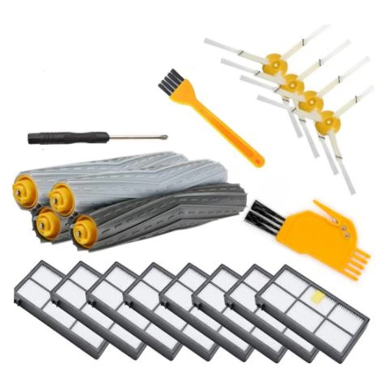 HEPA Filters Brushes Replacement Parts Kit for IRobot Roomba 980 990 900 870 800 Accessories Kit
HEPA Filters Brushes Replacement Parts Kit for IRobot Roomba 980 990 900 870 800 Accessories Kit