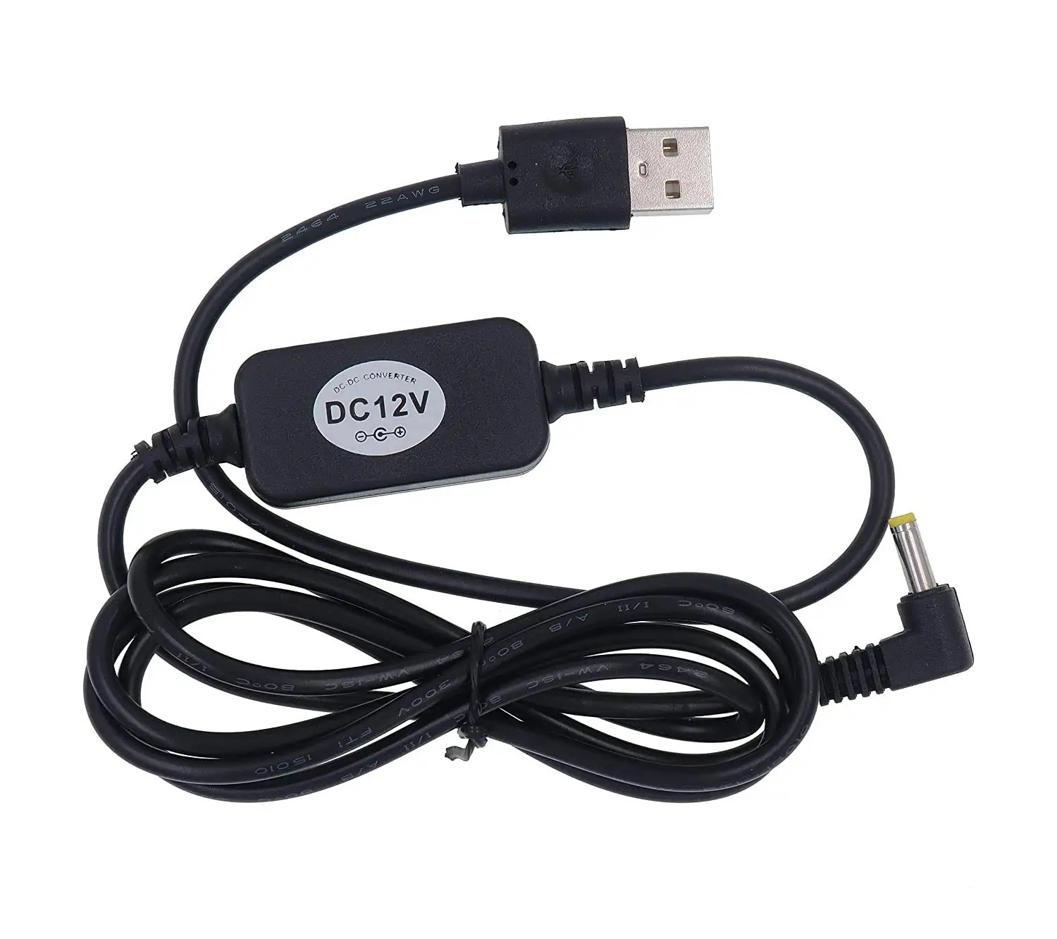 

USB 5V to DC 12V 4mm x 1.7mm Power Cable, Compatible with Dot Devices, USB Voltage Step Up Converter Cable, Power Supply Adapter