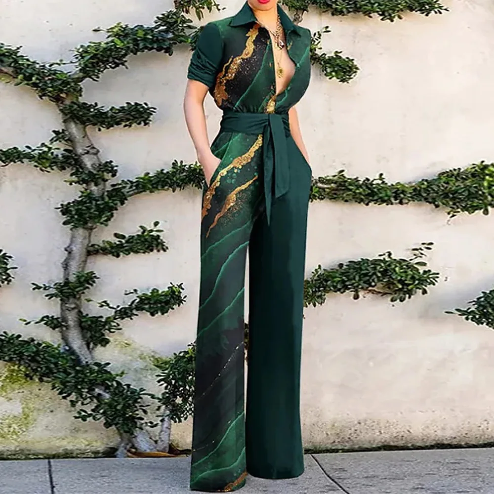 Jumpsuit Women Autumn and Winter 2022 New Women's Fashion Print Long Sleeve Lapel Loose Casual Jumpsuit Jumpsuit Women Elegance
Jumpsuit Women Autumn and Winter 2022 New Women's Fashion Print Long Sleeve Lapel Loose Casual Jumpsuit Jumpsuit Women Elegance