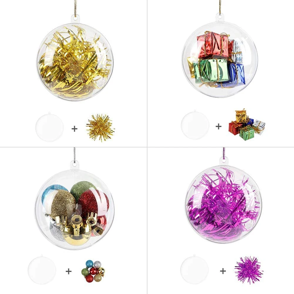 Wedding Christmas Baubles Clear Balls Pendant Plastic Xmas Tree Hanging Home Decoration Ornament Party Gift 10pcs
Wedding Christmas Baubles Clear Balls Pendant Plastic Xmas Tree Hanging Home Decoration Ornament Party Gift 10pcs