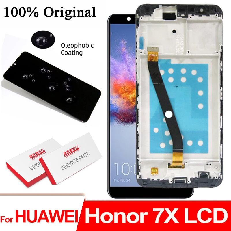 Дисплей 5 93 ''для HUAWEI Honor 7X дисплей с сенсорным экраном и дигитайзером рамкой