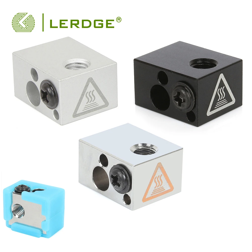 LERDGE 3D Printer Parts E3D Volcano V2 Aluminium Heating Block Hot End Heater For Hotend Heating Of Extruder with Silicone Socks
LERDGE 3D Printer Parts E3D Volcano V2 Aluminium Heating Block Hot End Heater For Hotend Heating Of Extruder with Silicone Socks