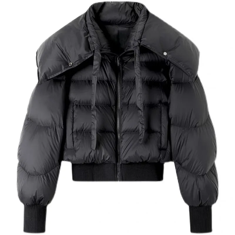 2023 Winter Coat Women's Jacket Casual Lace up Neck Style Female Outerwear Large Polo Neck Short Cotton Dress
2023 Winter Coat Women's Jacket Casual Lace up Neck Style Female Outerwear Large Polo Neck Short Cotton Dress