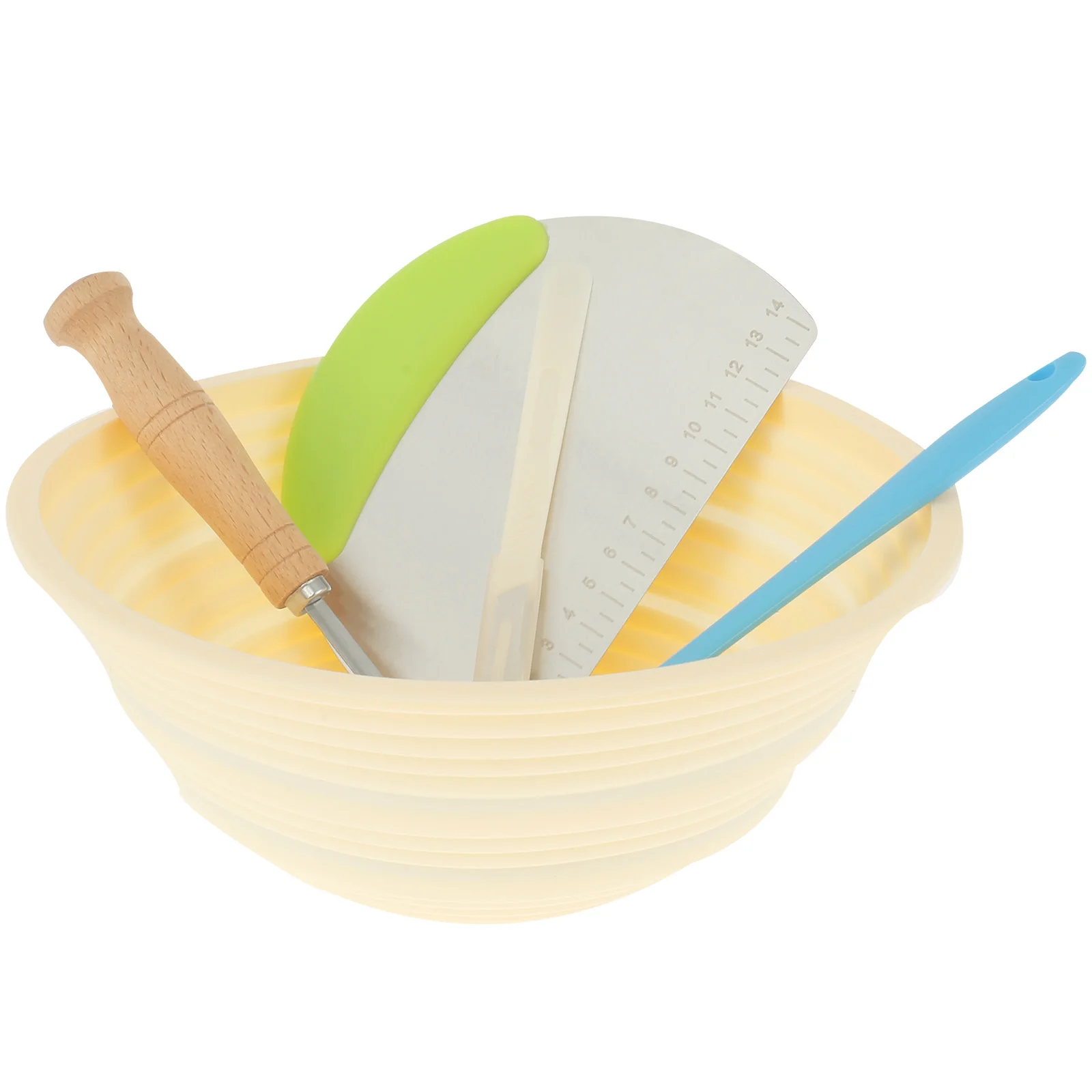 Bread Proofing Bowl Set Silicone Round Dough Proofing Basket Foldable Bread Dough Fermentation Container Reusable
Bread Proofing Bowl Set Silicone Round Dough Proofing Basket Foldable Bread Dough Fermentation Container Reusable