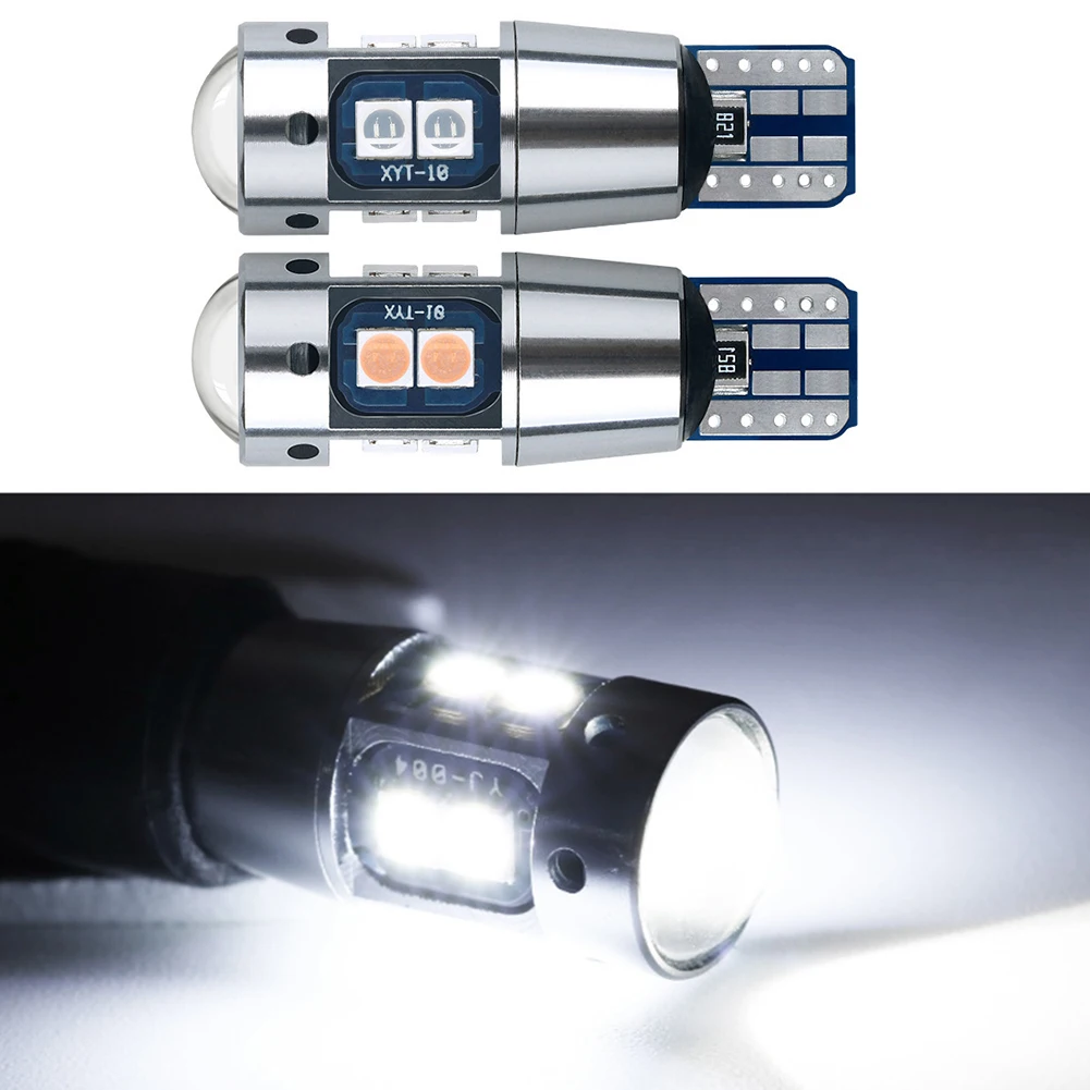 2Pcs T10 10SMD 3030 W5W LED Canbus Error Free Car Side Wedge Light Bulb 3000-6500K White, Red, Pink, Blue, Ice Blue Light Bulb
2Pcs T10 10SMD 3030 W5W LED Canbus Error Free Car Side Wedge Light Bulb 3000-6500K White, Red, Pink, Blue, Ice Blue Light Bulb