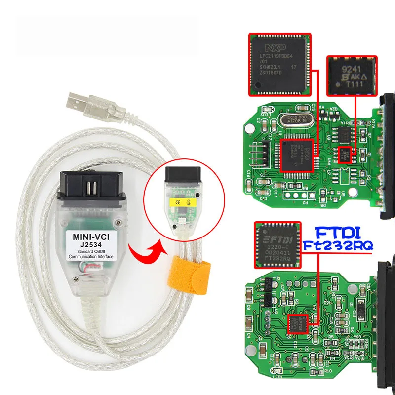 Диагностический кабель MINI VCI V15.00.028 TIS Techstream OBD2 интерфейс сканера для TOYOTA FTDI FT232RQ MINI-VCI J2534 OBDII OBD2
Диагностический кабель MINI VCI V15.00.028 TIS Techstream OBD2 интерфейс сканера для TOYOTA FTDI FT232RQ MINI-VCI J2534 OBDII OBD2