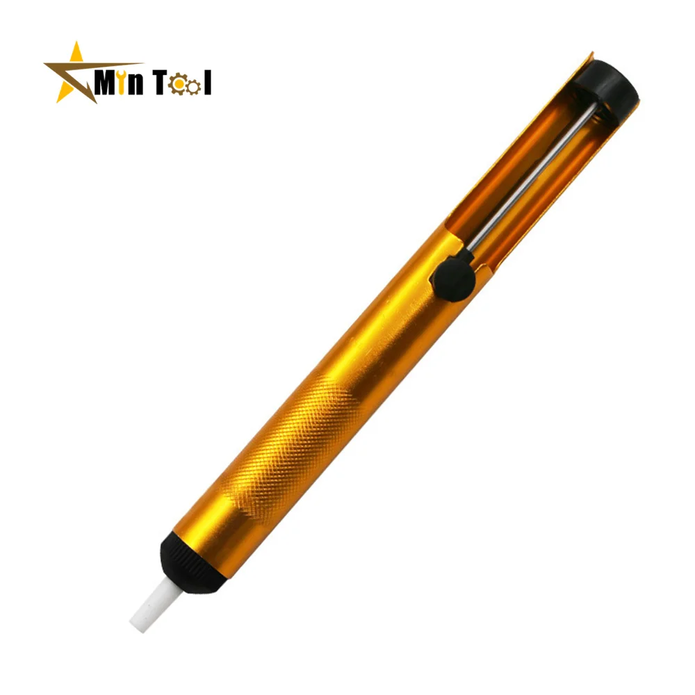 New Desoldering Pump Suction Tin Gun Soldering Sucker Pen Removal Vacuum Soldering Iron Desolder Welding Hand Tool
New Desoldering Pump Suction Tin Gun Soldering Sucker Pen Removal Vacuum Soldering Iron Desolder Welding Hand Tool