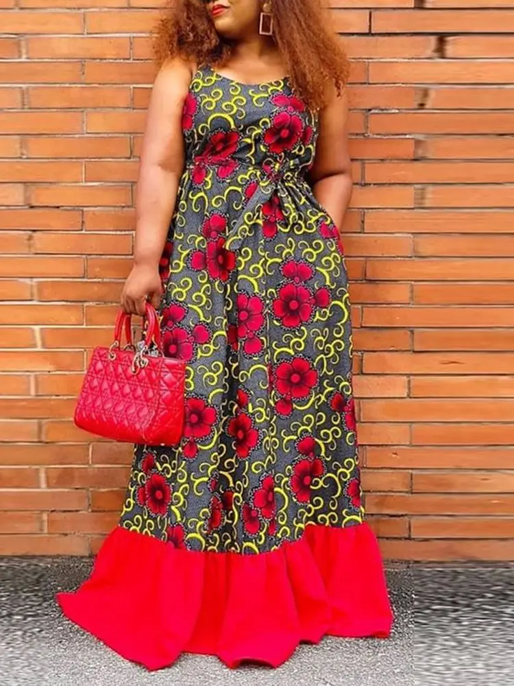 VONDA Oversize Y2K Women Pleated Sleeveless Vestidos Female Floral Printed Evening Holiday Sundress Party Maxi Robe A-Line Dress
VONDA Oversize Y2K Women Pleated Sleeveless Vestidos Female Floral Printed Evening Holiday Sundress Party Maxi Robe A-Line Dress