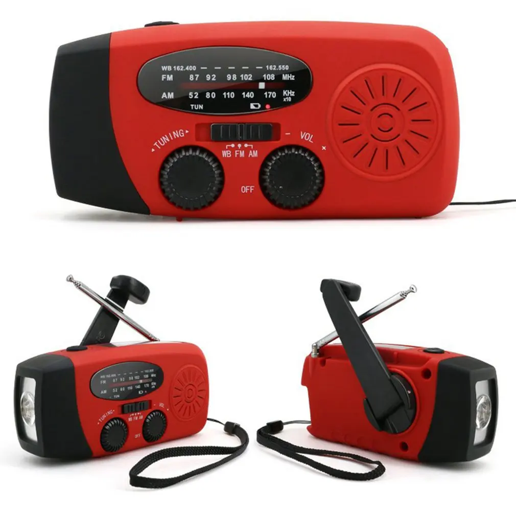 Protable Emergency Solar Hand Crank Dynamo AM/FM/NOAA Weather Radio LED Flashlight Charger Waterproof Emergency Survival Tools
Protable Emergency Solar Hand Crank Dynamo AM/FM/NOAA Weather Radio LED Flashlight Charger Waterproof Emergency Survival Tools