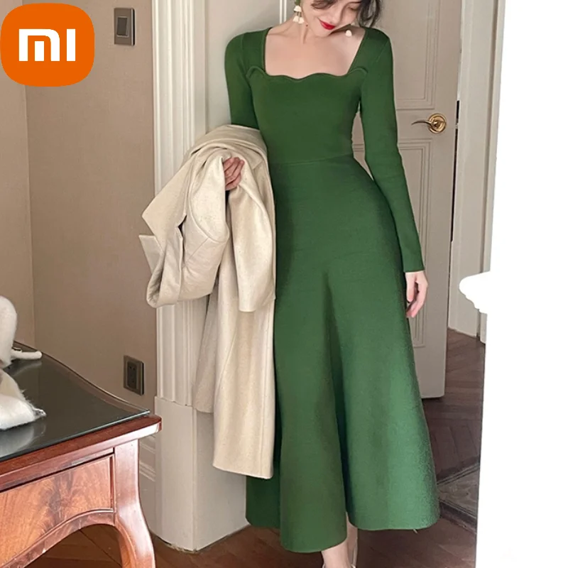 XIAOMI Knitted France Vintage Party Women Dresses Long Evening Elegant Dress Ladies Casual Chic One Piece Korea Autumn Winter
XIAOMI Knitted France Vintage Party Women Dresses Long Evening Elegant Dress Ladies Casual Chic One Piece Korea Autumn Winter