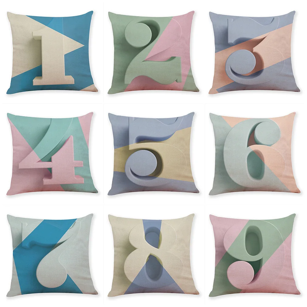 Funny Arabic Numbers Linen Decorative Pillowcases 3d Number Pillows Case for Living Room Throw Pillow Cover for Bed Couch Sofa
Funny Arabic Numbers Linen Decorative Pillowcases 3d Number Pillows Case for Living Room Throw Pillow Cover for Bed Couch Sofa