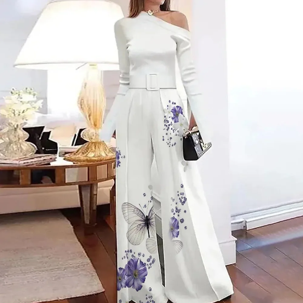 Women Jumpsuit Summer Sexy Long Sleeve Butterfly Flower Print Jumpsuit High Streetwear Bodycon Wide Leg Romper
Women Jumpsuit Summer Sexy Long Sleeve Butterfly Flower Print Jumpsuit High Streetwear Bodycon Wide Leg Romper