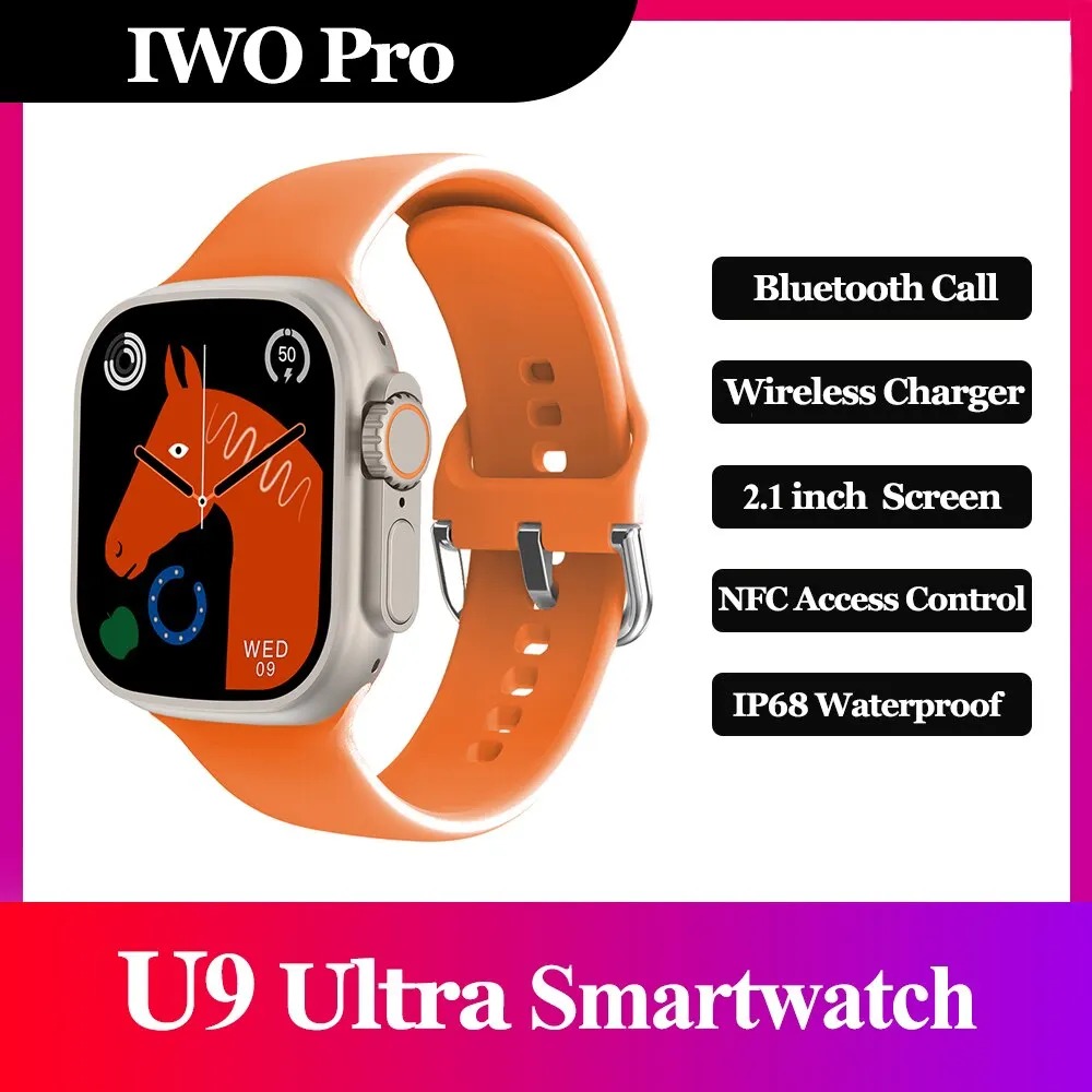IWO Pro U9 Ultra Smartwatch Men Sport 2023 New Women Bluetooth Call Heart Rate Fitness Smart Watch with Wireless Charging
IWO Pro U9 Ultra Smartwatch Men Sport 2023 New Women Bluetooth Call Heart Rate Fitness Smart Watch with Wireless Charging