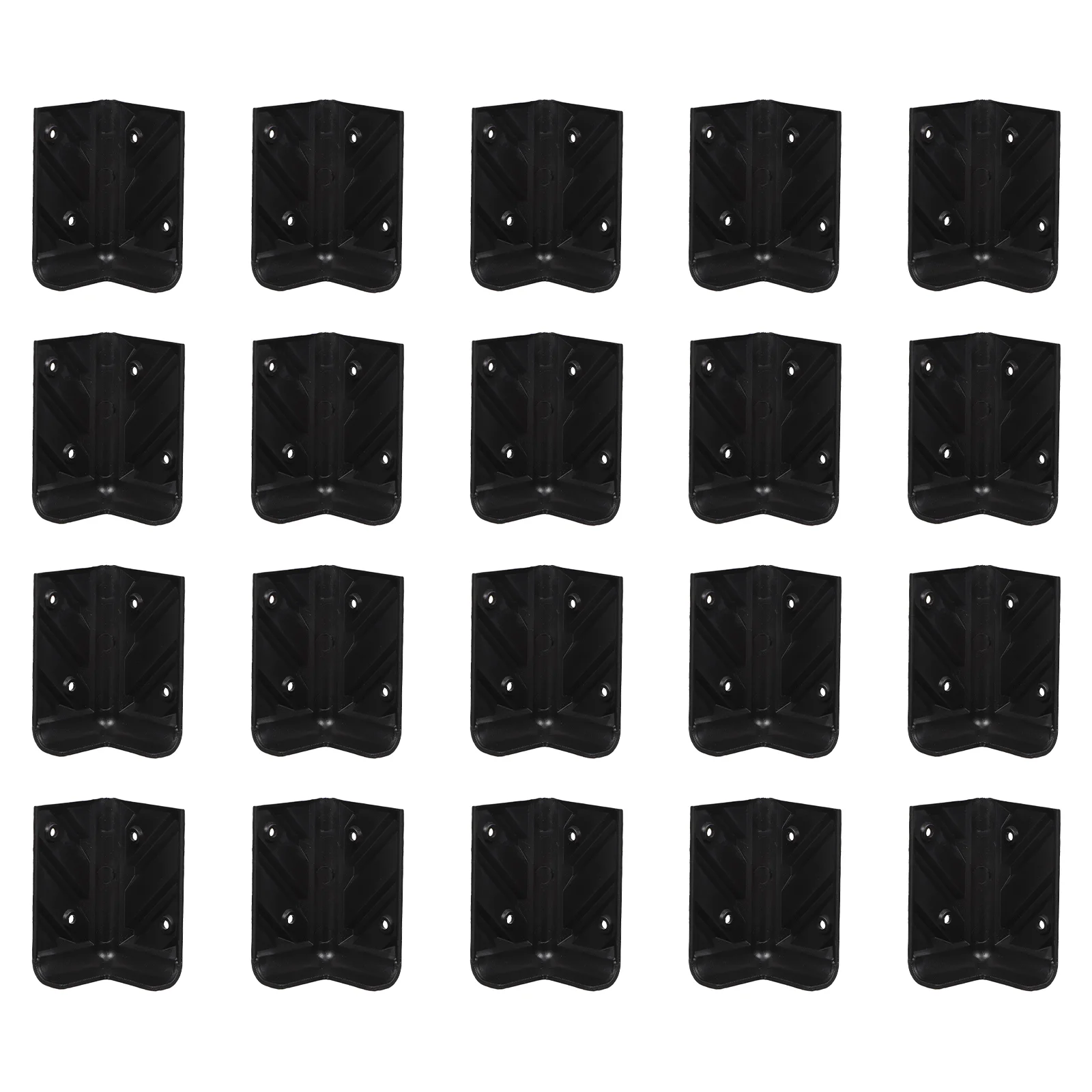 

10 комплектов защитных угловых ограждений для мебели защита от столкновений пластиковый шкаф 4,5x7,7 см черные винты из АБС-пластика