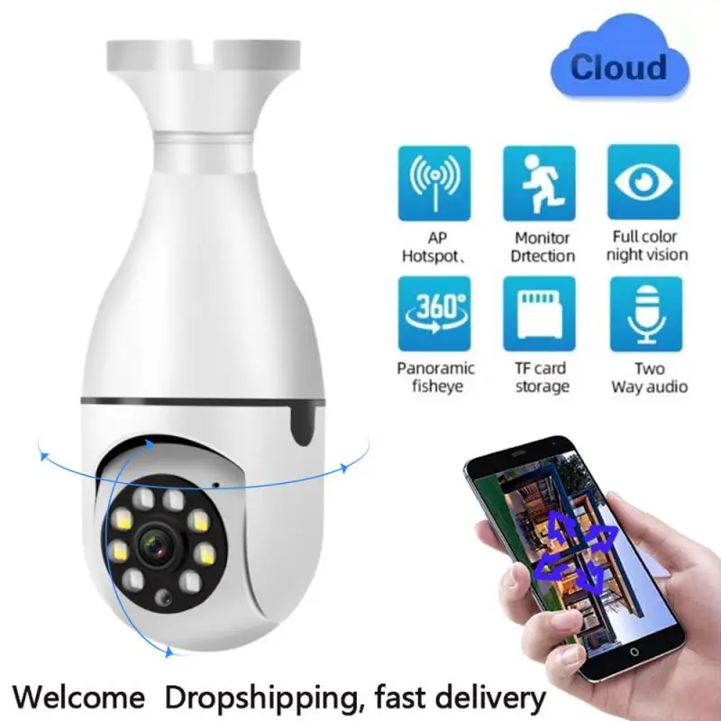 1080P E27 LED Light Wireless IP Camera Panoramic Home Security WiFi CCTV Smart Bulb Camera Two Audio Night Vision
1080P E27 LED Light Wireless IP Camera Panoramic Home Security WiFi CCTV Smart Bulb Camera Two Audio Night Vision