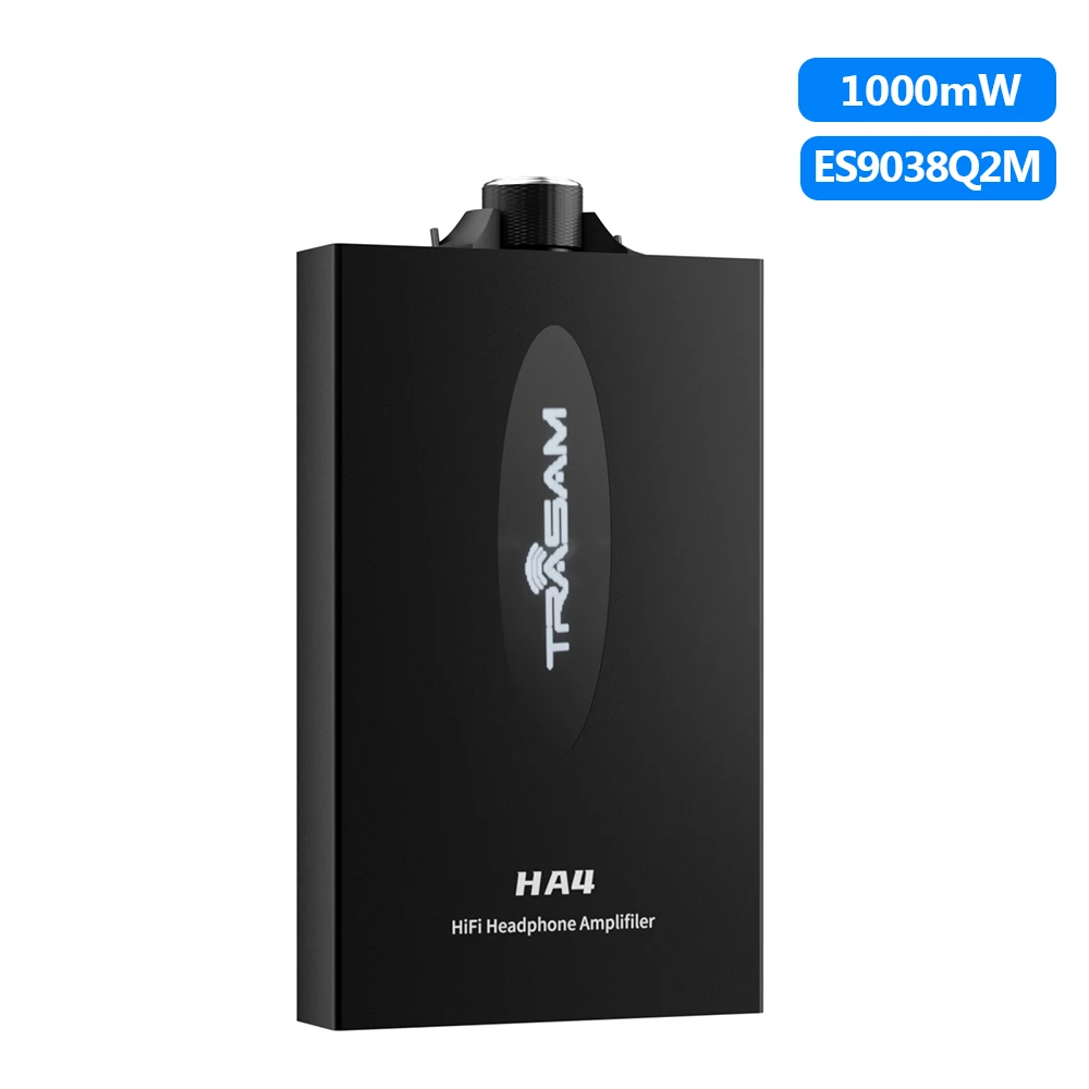 

TRASAM HA4 1000mW Headphone Amplifier USB DAC Decoder DSD Earphone Amp for iPhone Android Music Player AMP ES9038Q2M XMOS