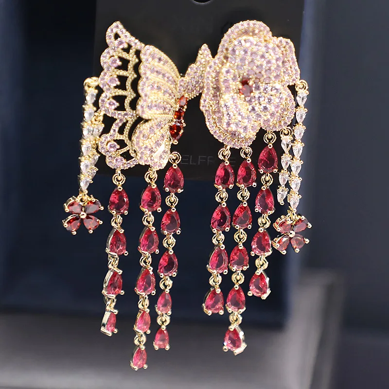 XUYE Long Tassel Water Drop Dangle Earrings Wedding Party Luxury Bridal Eardrop Brand Jewelry New fashion insect earrings
XUYE Long Tassel Water Drop Dangle Earrings Wedding Party Luxury Bridal Eardrop Brand Jewelry New fashion insect earrings