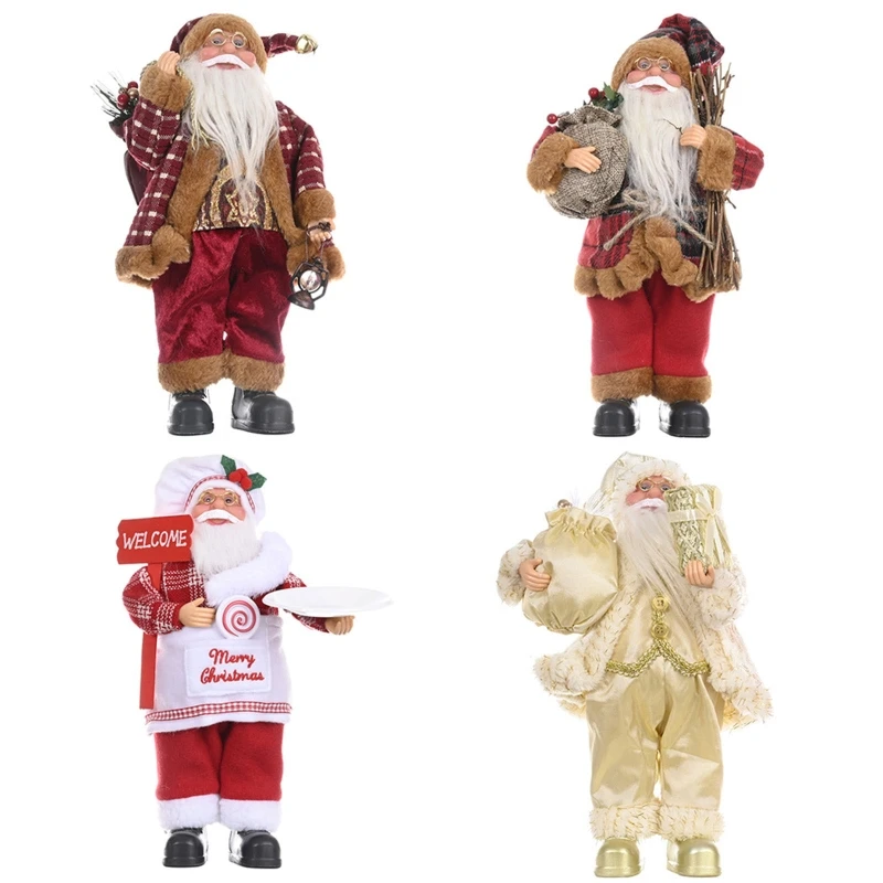 XX9B Christmas Decor Santa Figurine Santa Ornament 12Inch Handmade Santa Doll for Home Room Ornaments Christmas Party Favor
XX9B Christmas Decor Santa Figurine Santa Ornament 12Inch Handmade Santa Doll for Home Room Ornaments Christmas Party Favor