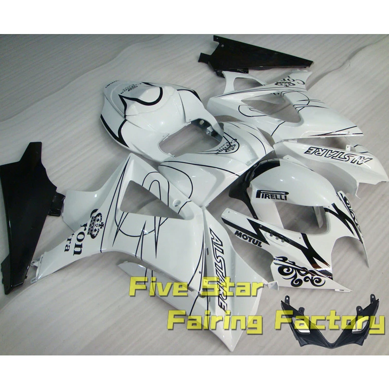 Motorcycle Fairing Kit For Suzuki GSXR1000 2007 2008 GSXR 1000 GSX 1000R K7 Bodywork Injection Mold Black White Plastic New
Motorcycle Fairing Kit For Suzuki GSXR1000 2007 2008 GSXR 1000 GSX 1000R K7 Bodywork Injection Mold Black White Plastic New