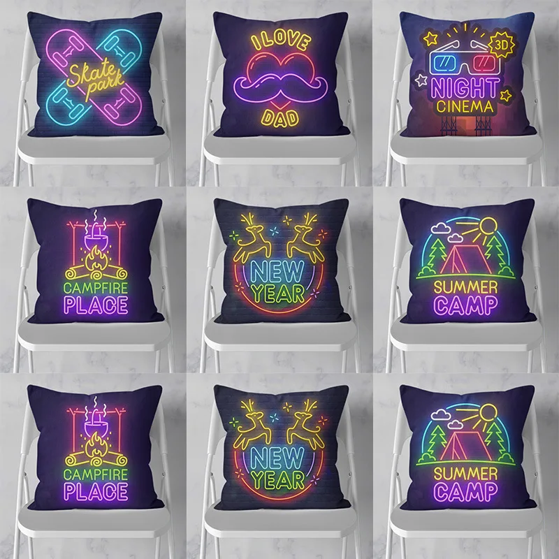 New Pillow Case Luminous Letters Bar Pillow Cool Dining Room Pillow Sofa Decorative Pillowcase
New Pillow Case Luminous Letters Bar Pillow Cool Dining Room Pillow Sofa Decorative Pillowcase