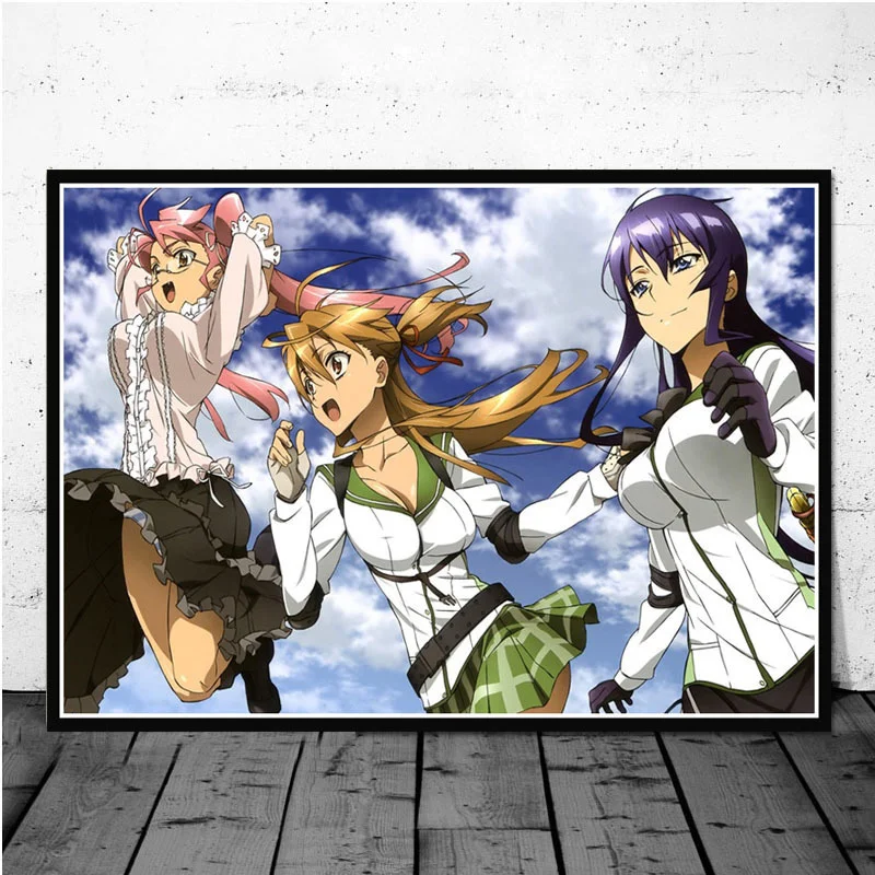 of the Highschool Dead Japanese Anime posters and prints wall art canvas Pictures Painting wall paintings for bedrooms Plakat 
of the Highschool Dead Japanese Anime posters and prints wall art canvas Pictures Painting wall paintings for bedrooms Plakat