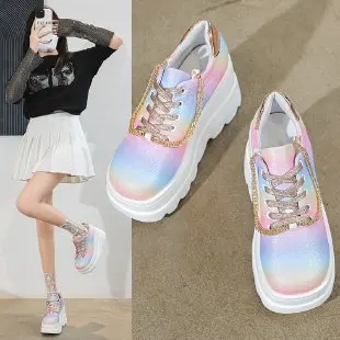 2022 Spring Autumn Summer Vulcanized Shoes New Ladies Shoes Fashion Anti-Gold Chain Decorative Lace-Up Thick Sole Ladies Shoes
2022 Spring Autumn Summer Vulcanized Shoes New Ladies Shoes Fashion Anti-Gold Chain Decorative Lace-Up Thick Sole Ladies Shoes